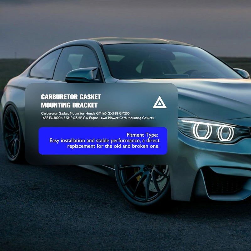 OXCANO 3 PCS Carburetor Gasket Mount Compatible with Honda GX160 GX168 GX200 168F EU3000is 5.5HP 6.5HP GX Engine Lawn Mower Carb Mounting Gaskets - Image 4